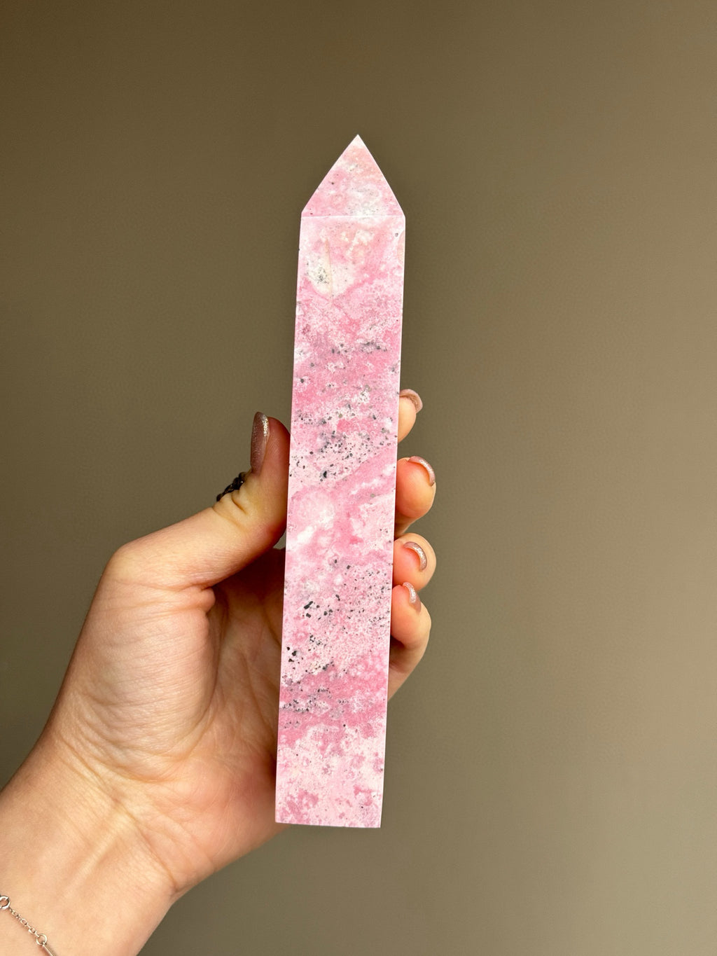 Rhodonite Crystal Tower (460g)