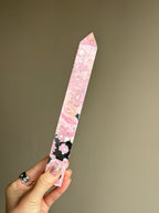 Rhodonite Crystal Tower (576g)
