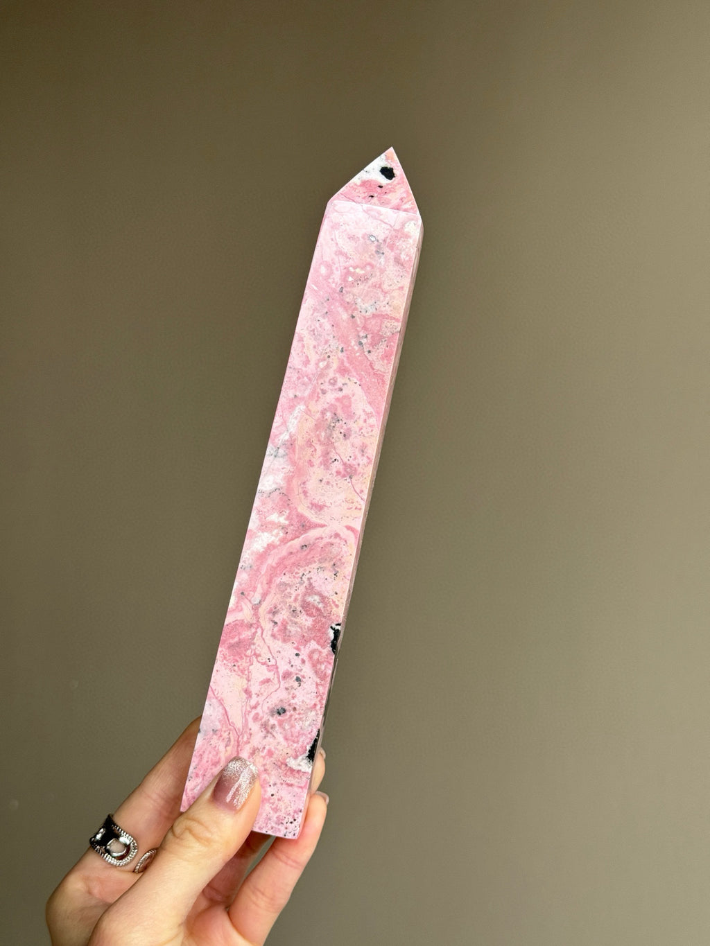 Rhodonite Crystal Tower (576g)