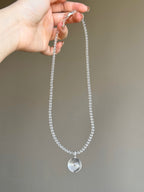 Clear Quartz Beaded Necklace