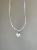 Clear Quartz Beaded Necklace