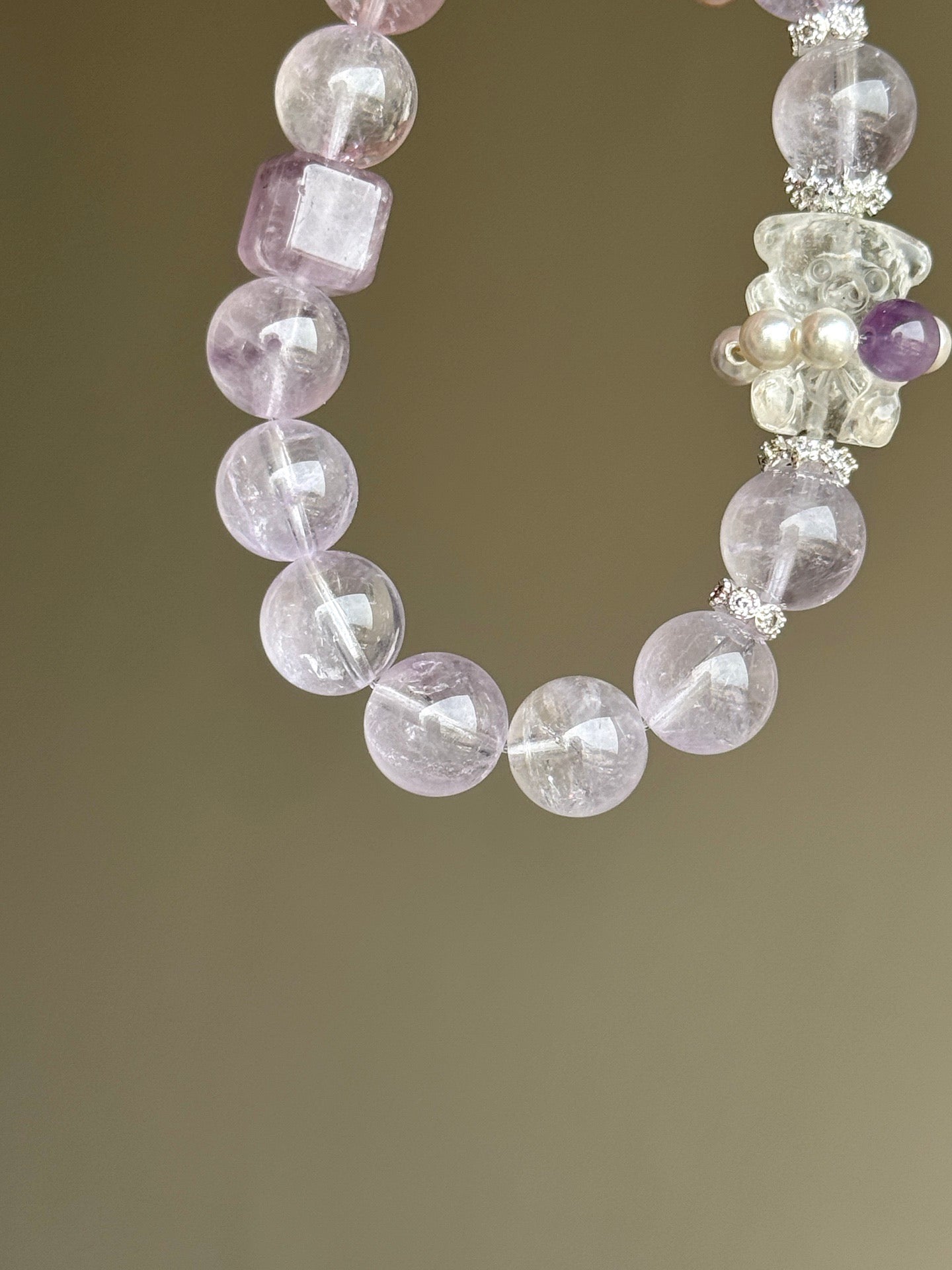 Amethyst & Clear Quartz Bracelet