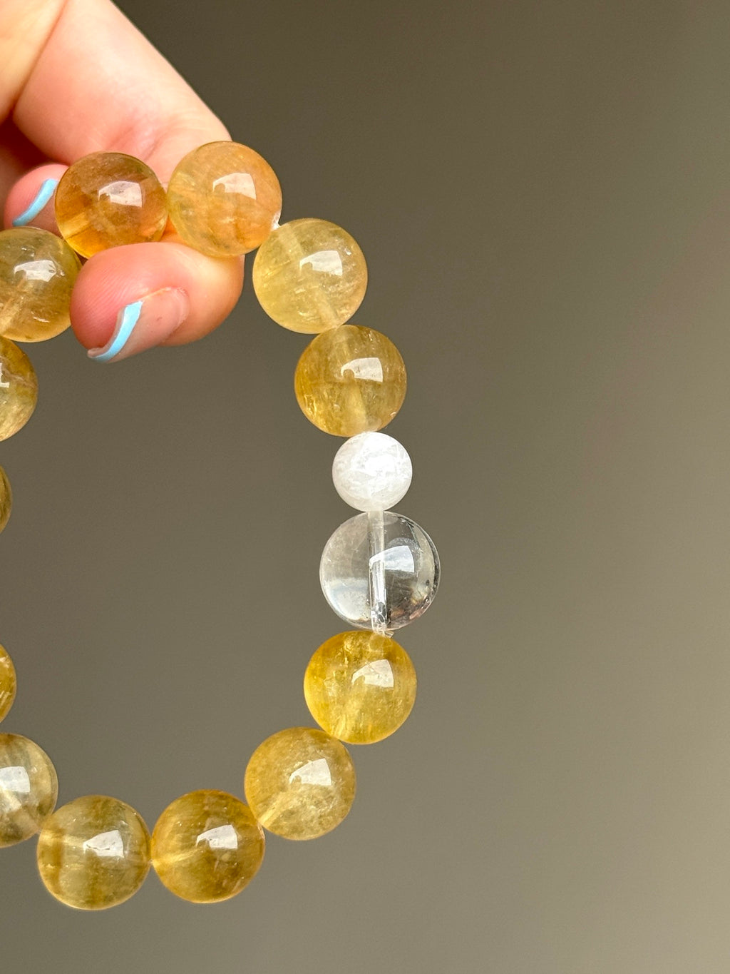 Citrine & Clear Quartz Bracelet
