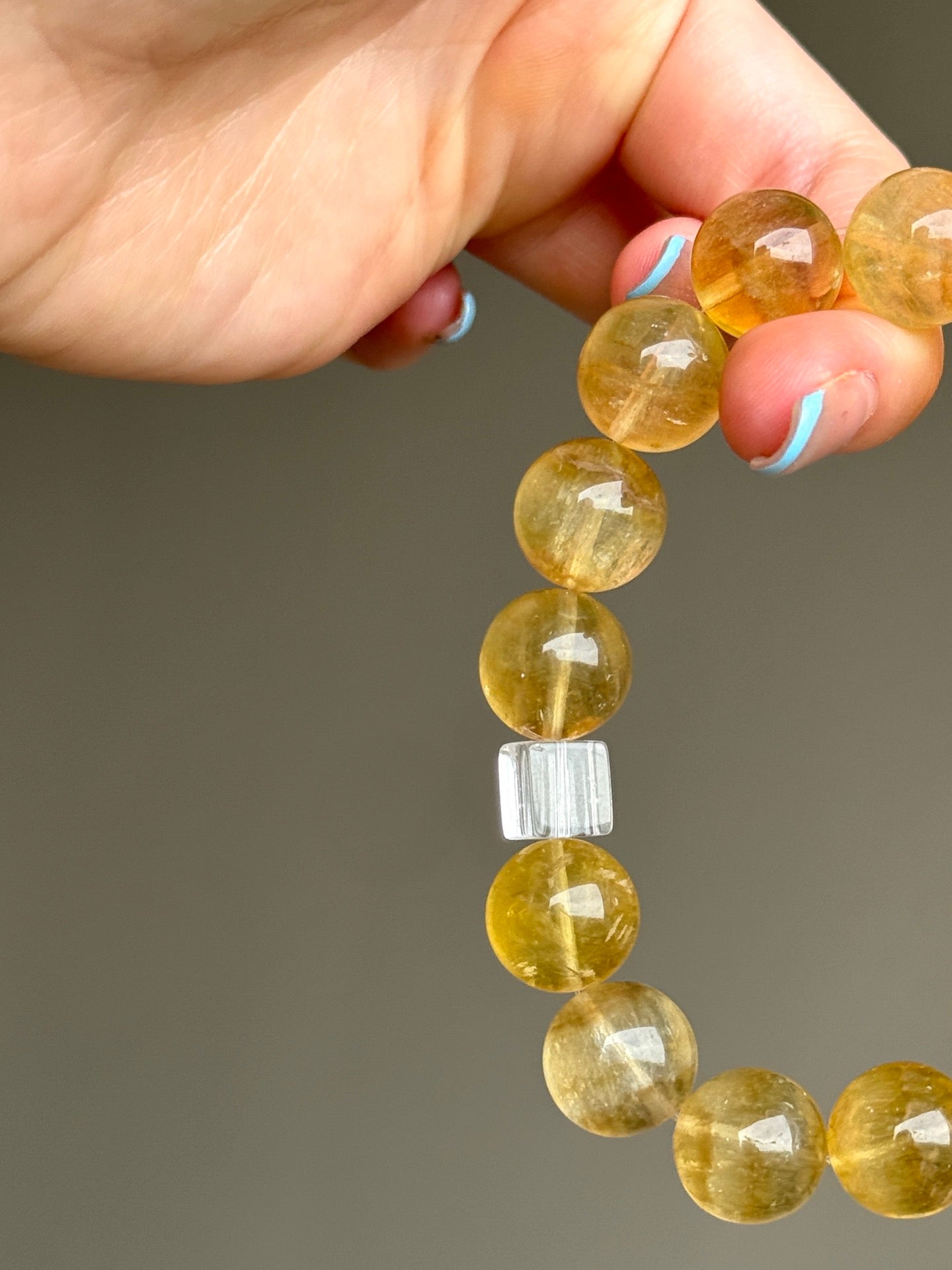 Citrine & Clear Quartz Bracelet
