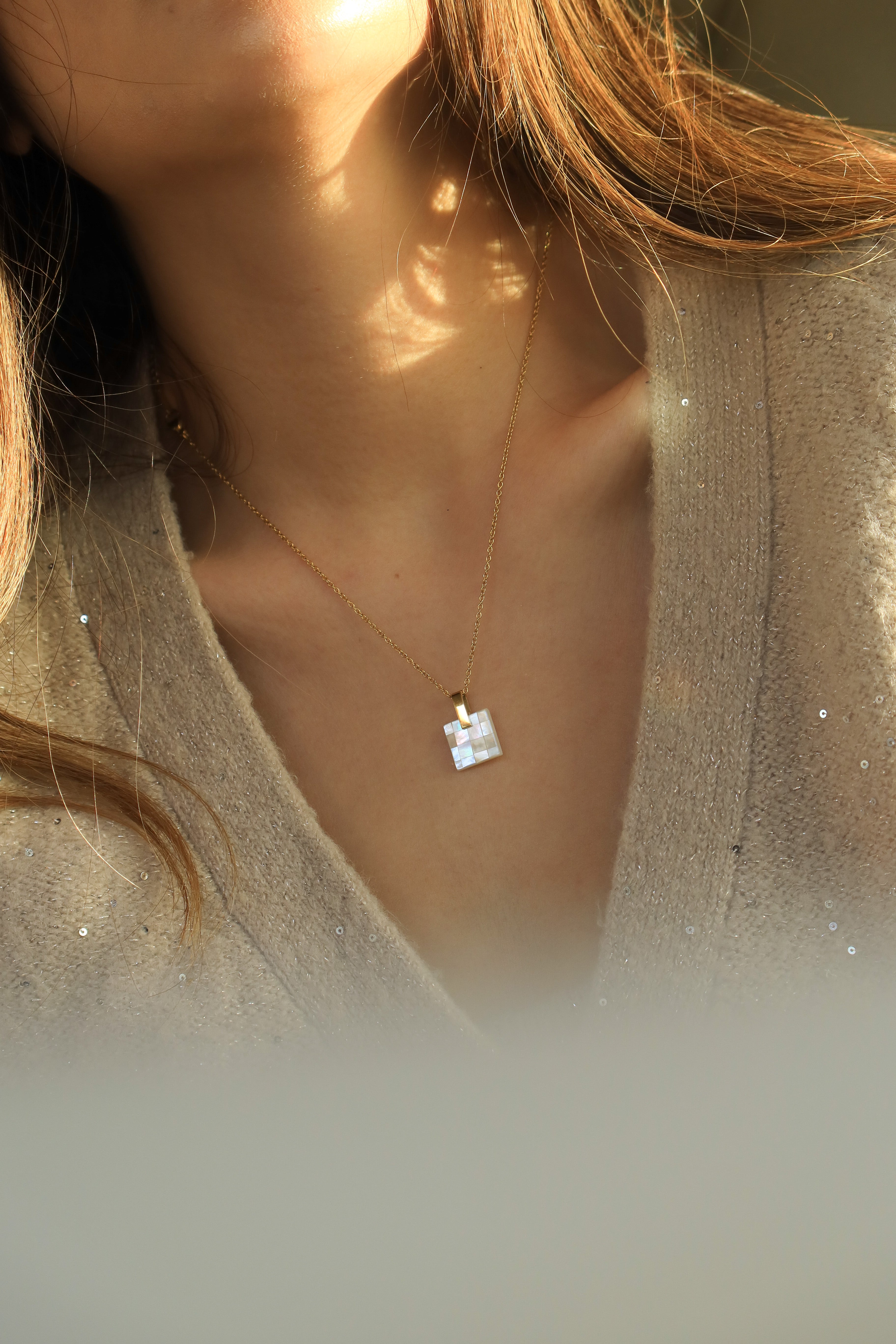 Mosaic Pendant Necklace