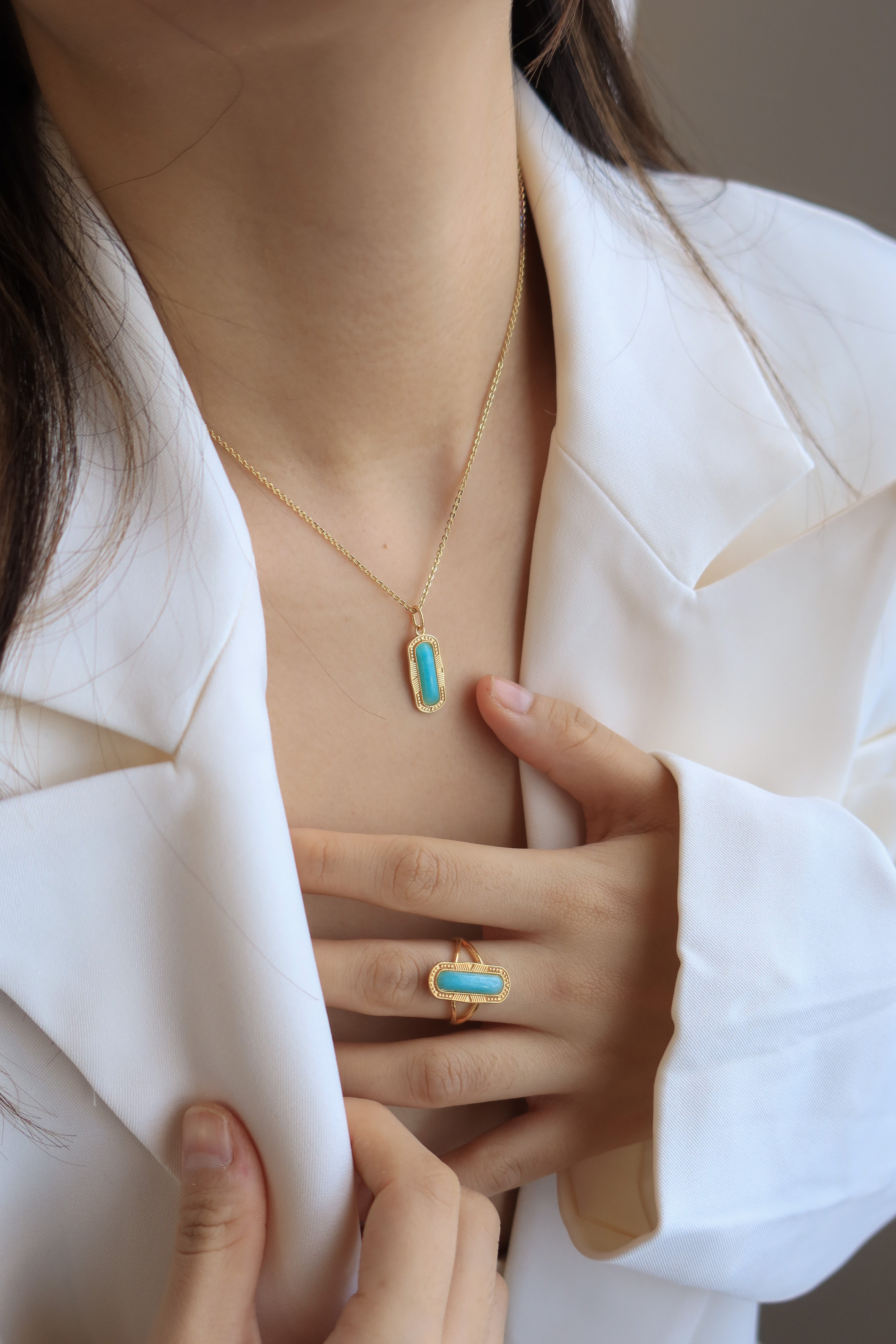 Boho Amazonite Ring