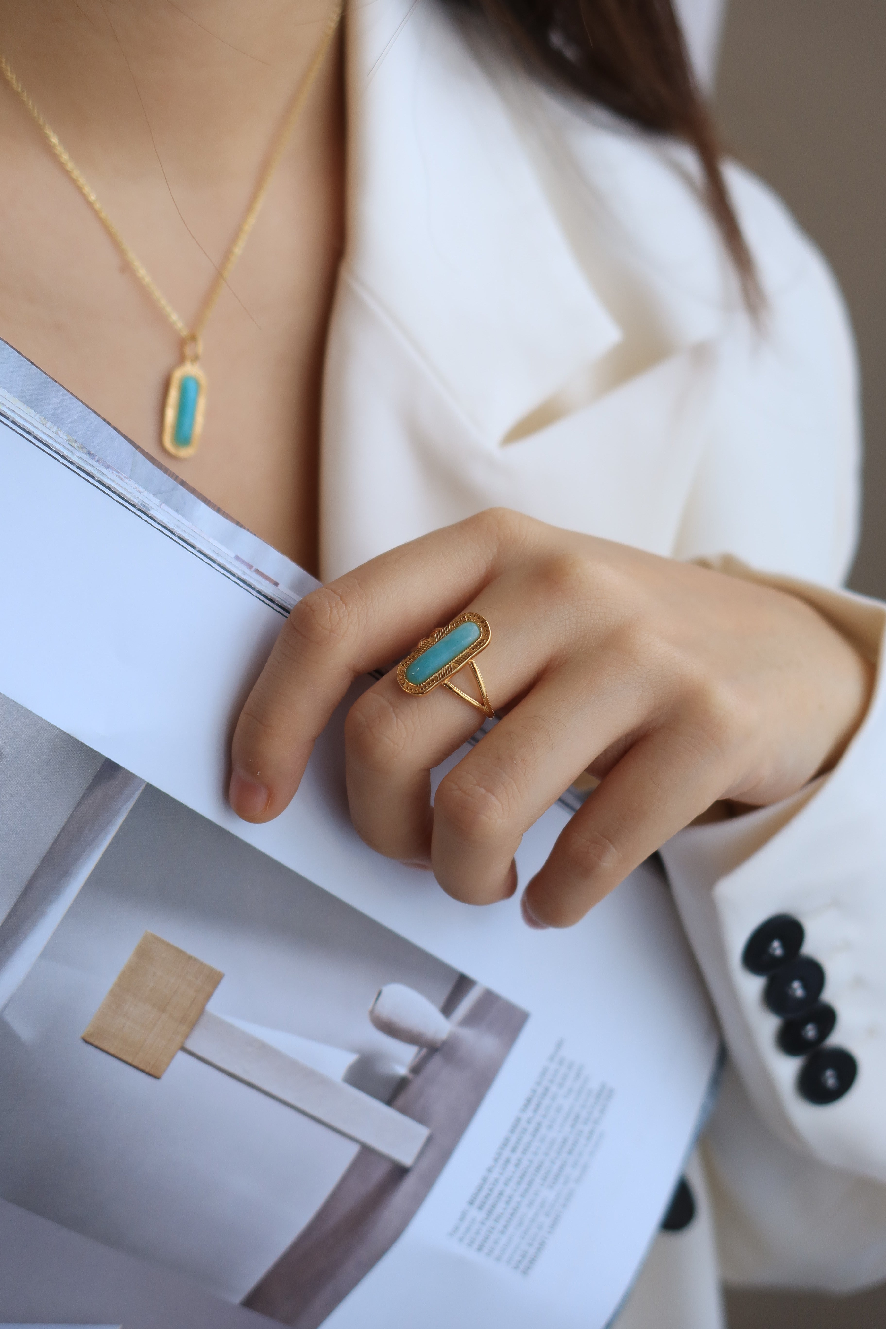 Boho Amazonite Necklace