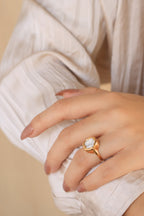 Lava Pearl Ring