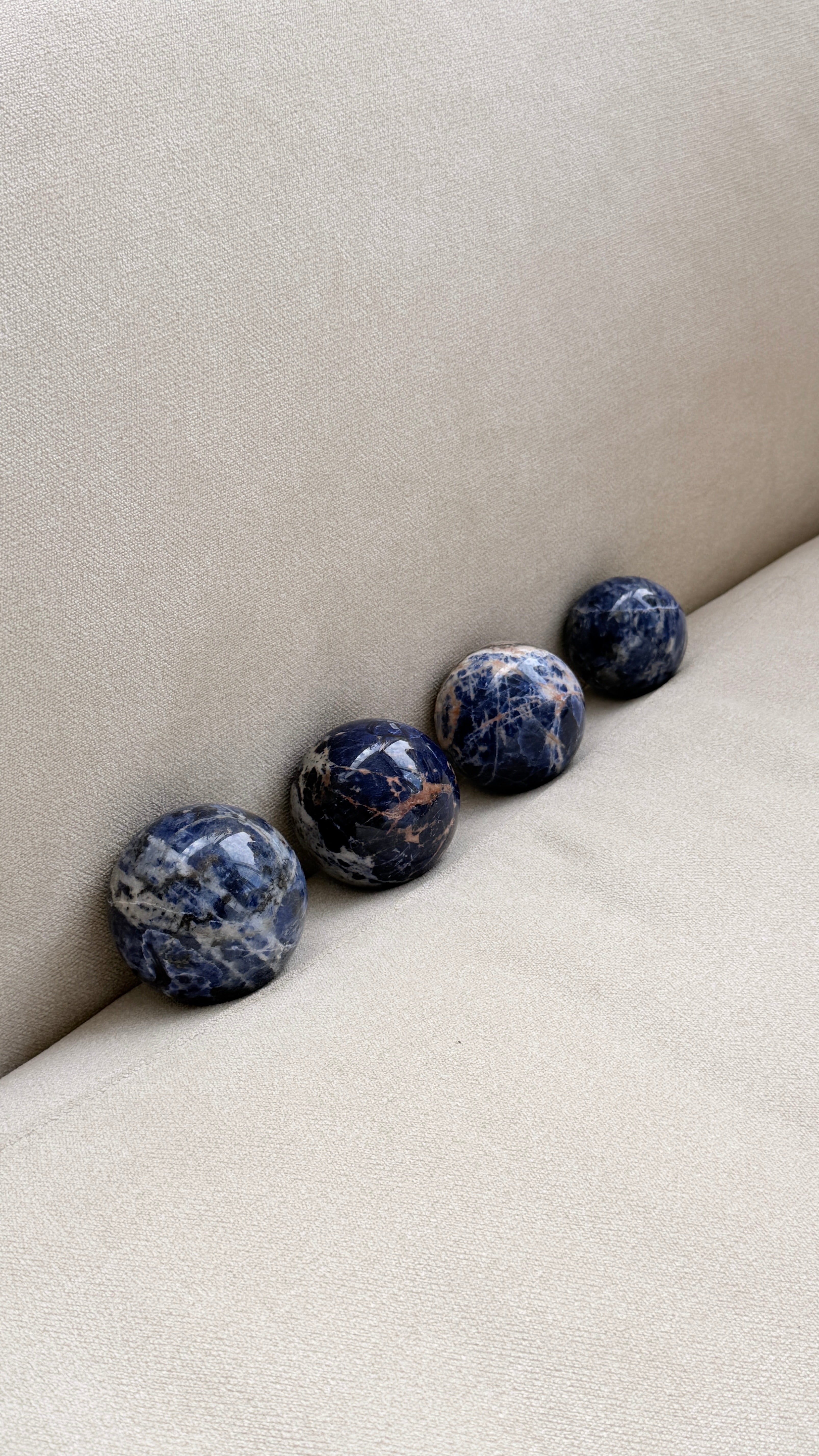 Earth Pattern Sodalite Crystal Sphere