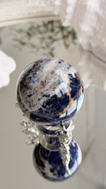 Earth Pattern Sodalite Crystal Sphere