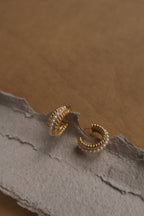 Pearl & Twisted Hoops