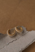 Pearl & Twisted Hoops