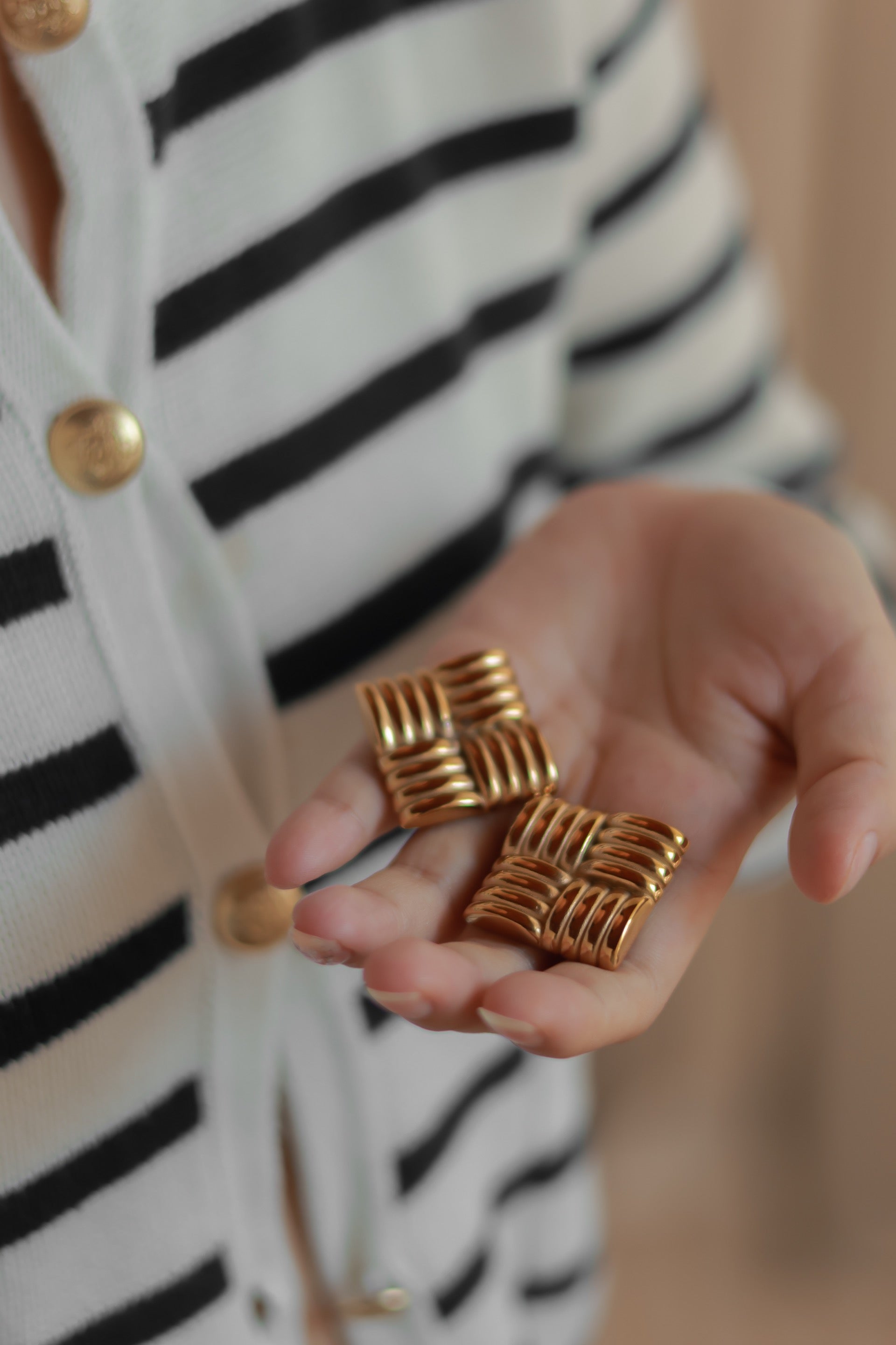 Large Square Studs
