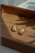 Ribbed Rectangle Studs