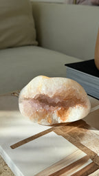 Madagascar Peach Druzy Agate Crystal Cave