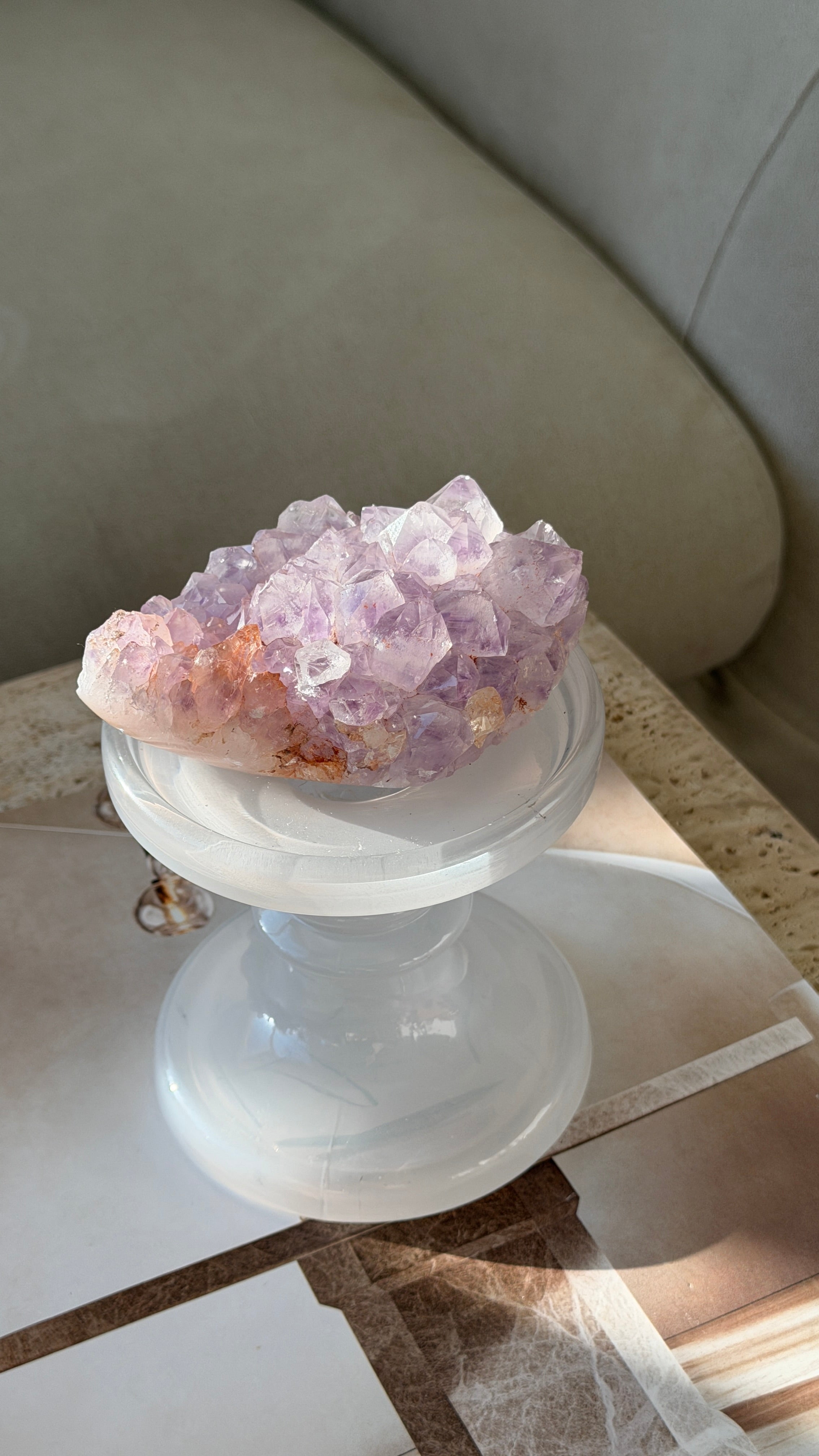 Madagascar Amethyst Druzy Quartz Cluster