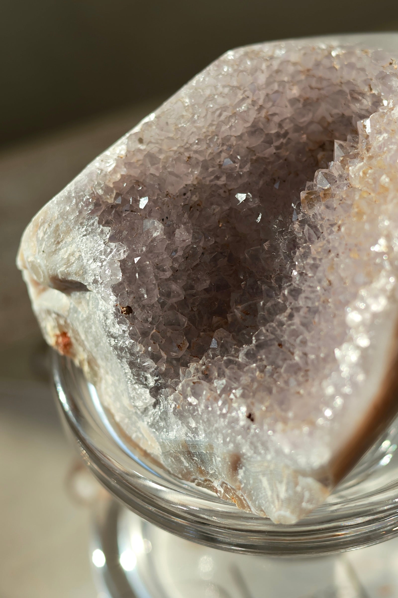 Madagascar Lavender Druzy Agate Geode