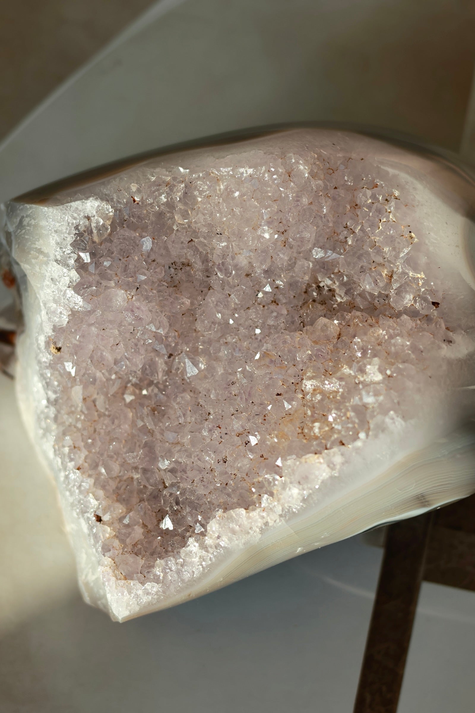 Madagascar Lavender Druzy Agate Geode