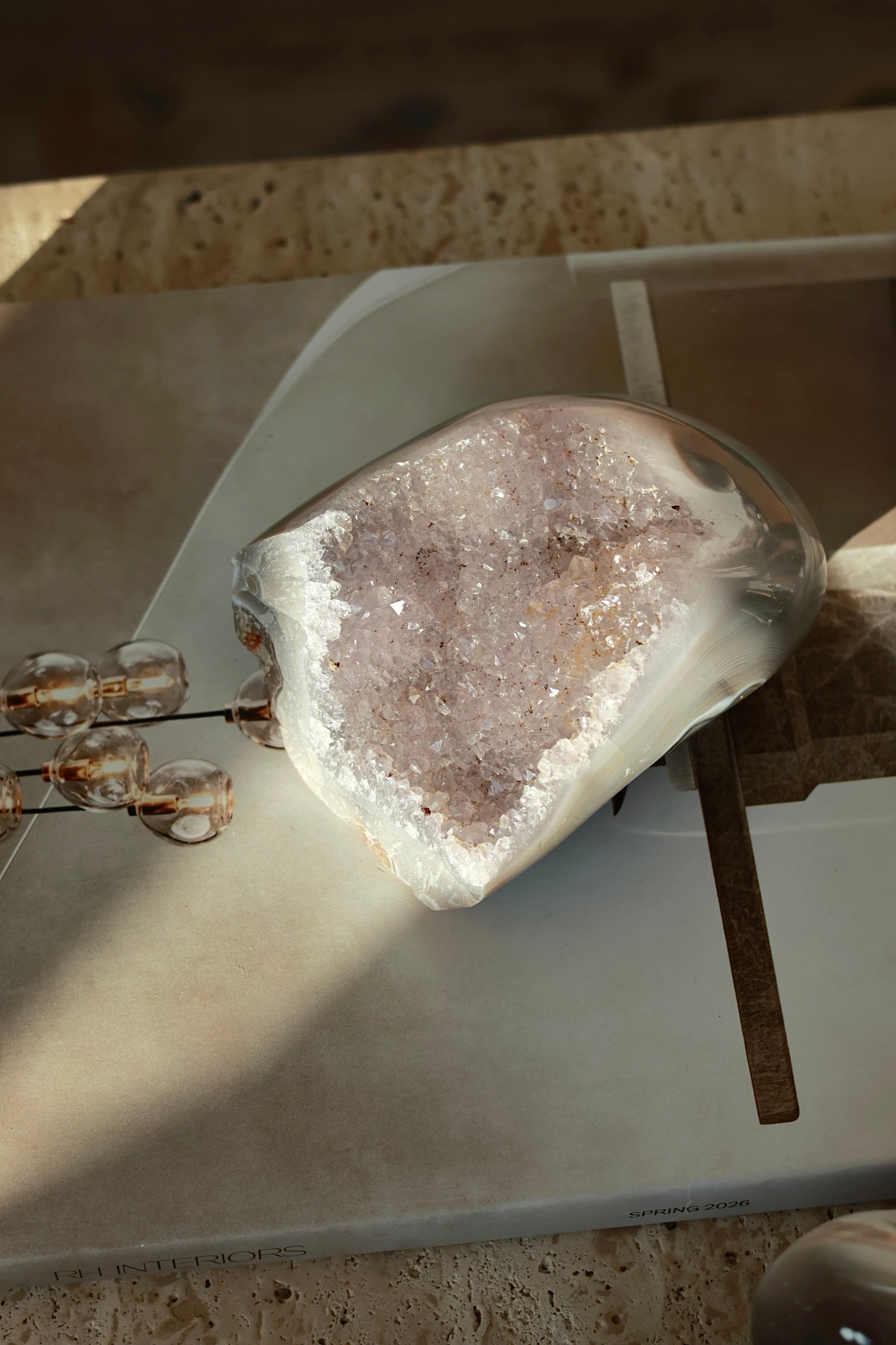 Madagascar Lavender Druzy Agate Geode