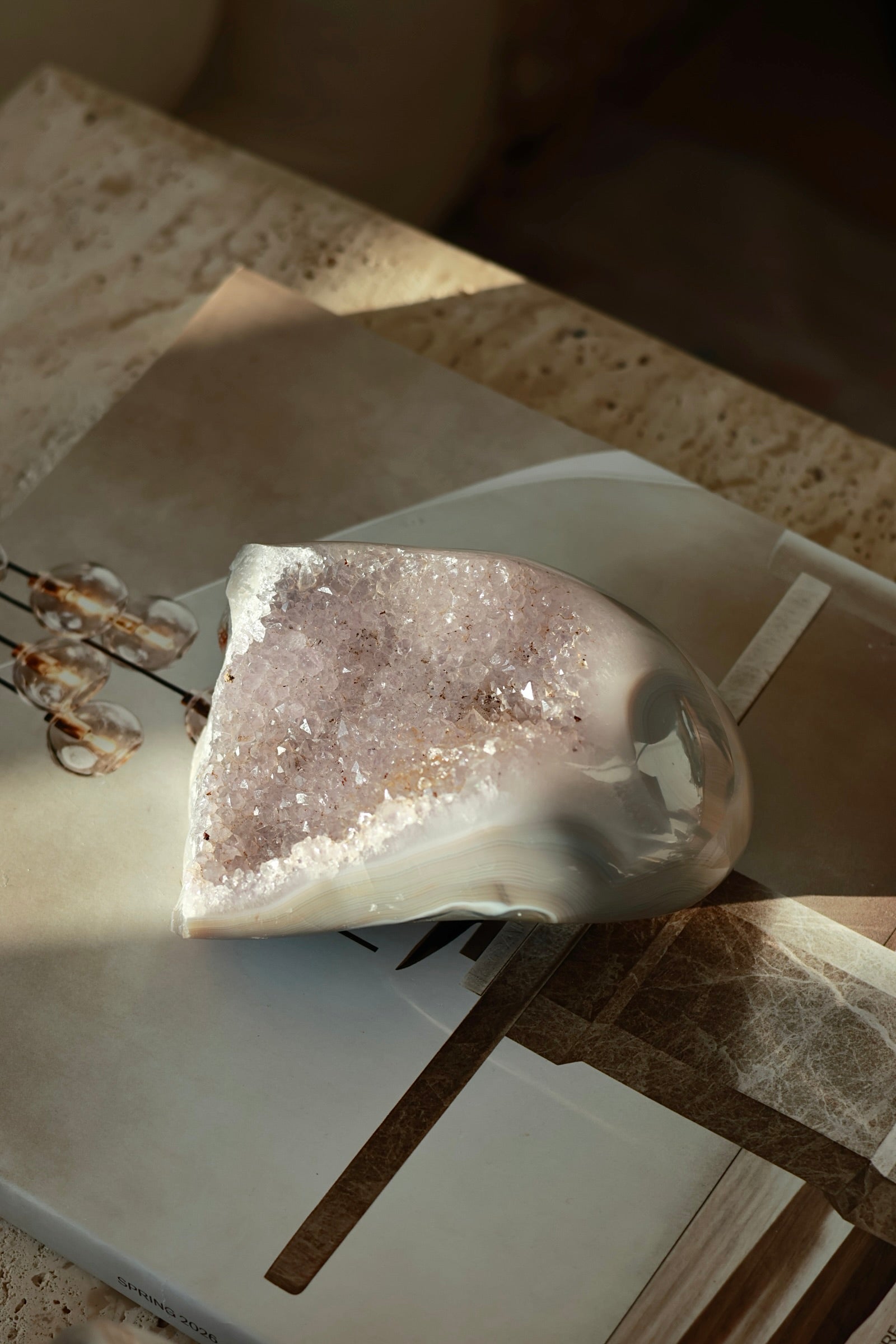 Madagascar Lavender Druzy Agate Geode