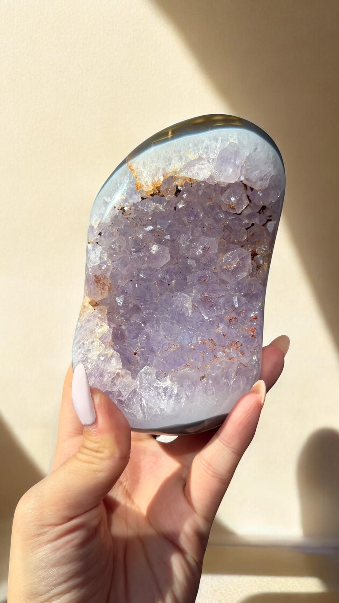 Madagascar Amethyst Druzy Agate Geode