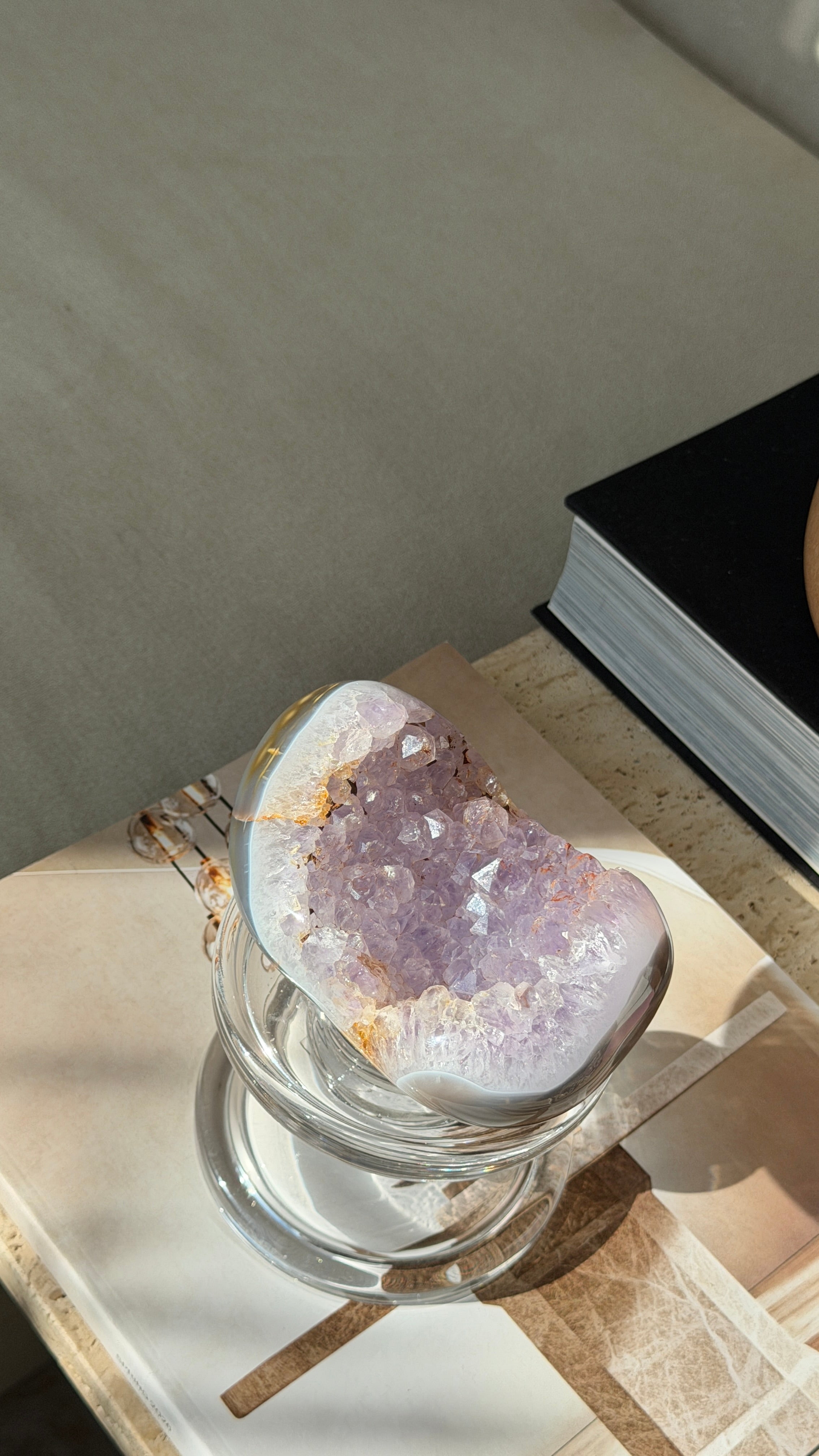 Madagascar Amethyst Druzy Agate Geode