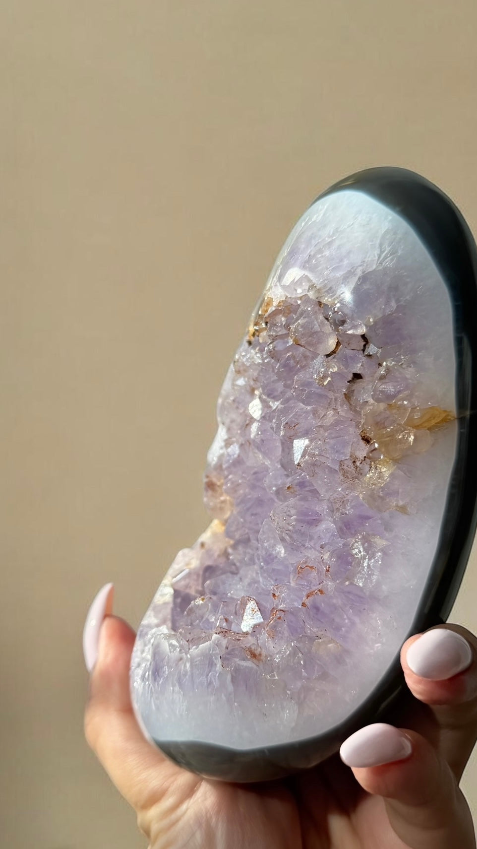 Madagascar Amethyst Druzy Agate Geode