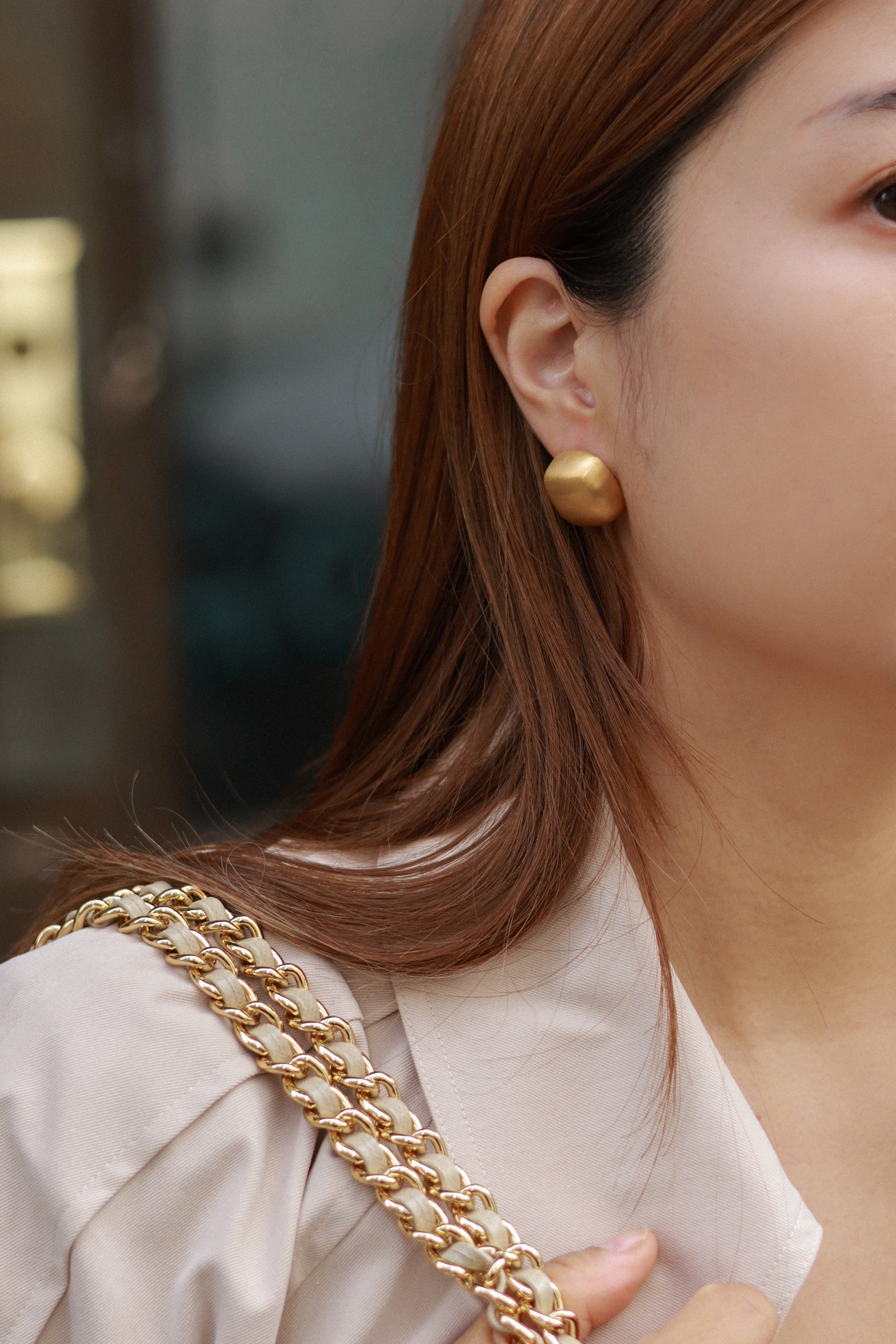 Matte Square Stud Earrings