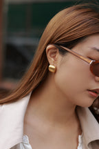Matte Square Stud Earrings