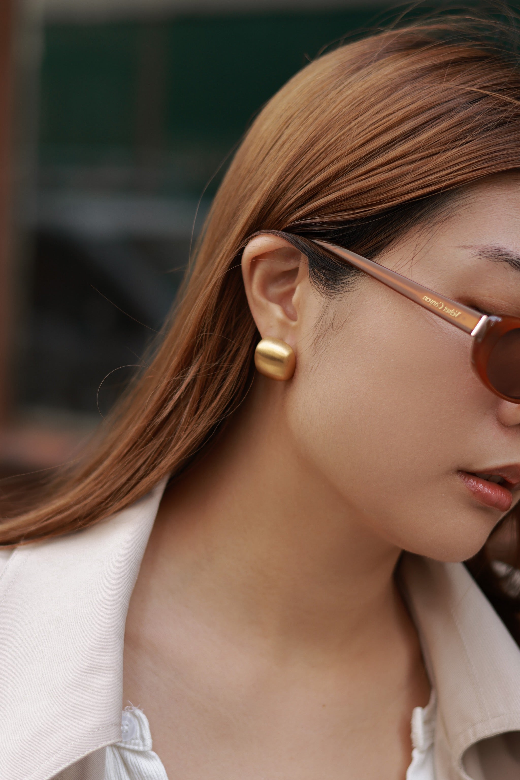 Matte Square Stud Earrings