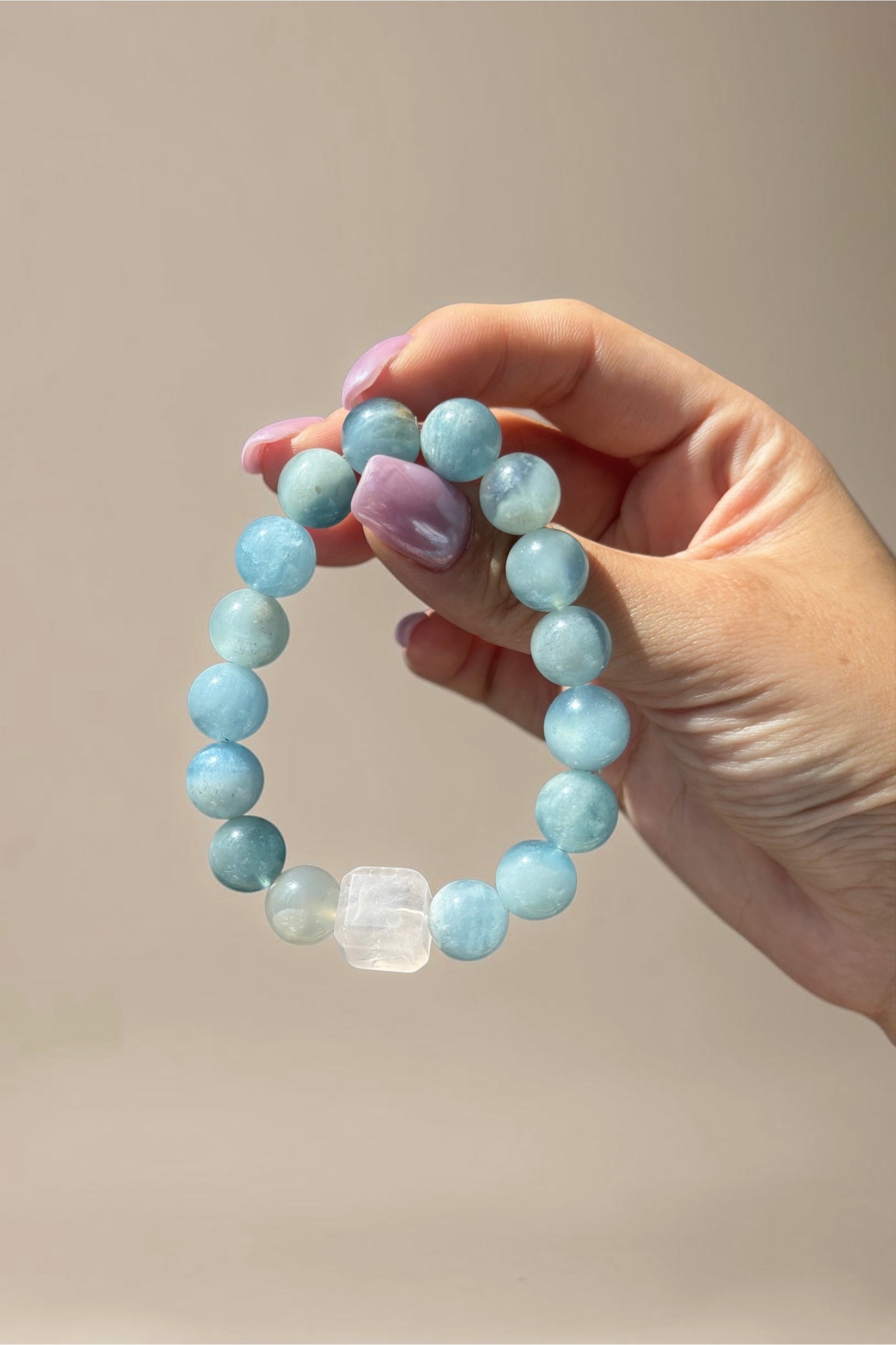 Aquamarine Crystal Bracelet