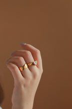 Rhinestone Triangle Ring