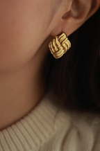 Small Square Vintage Studs