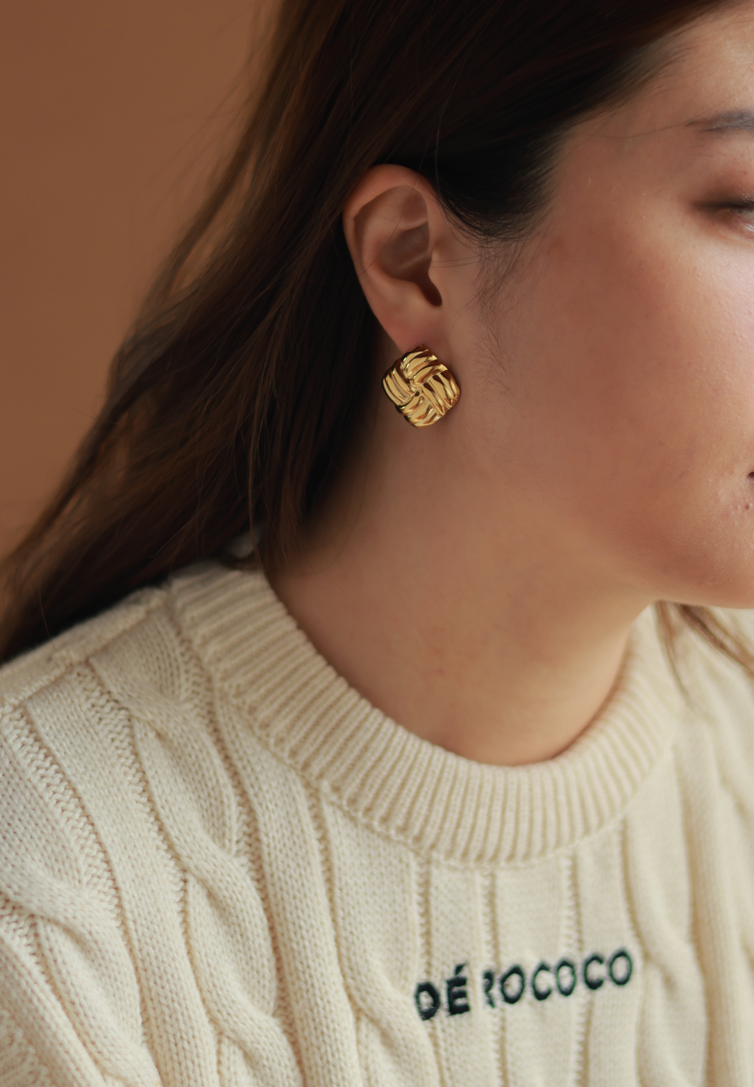 Small Square Vintage Studs