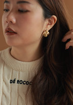 Small Square Vintage Studs