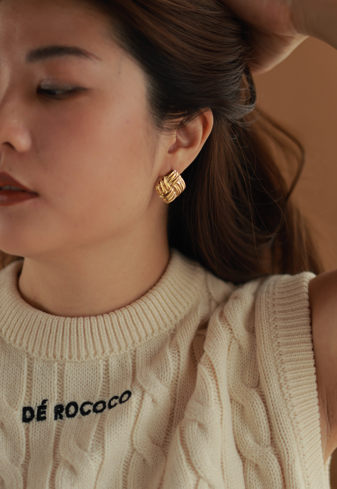 Small Square Vintage Studs