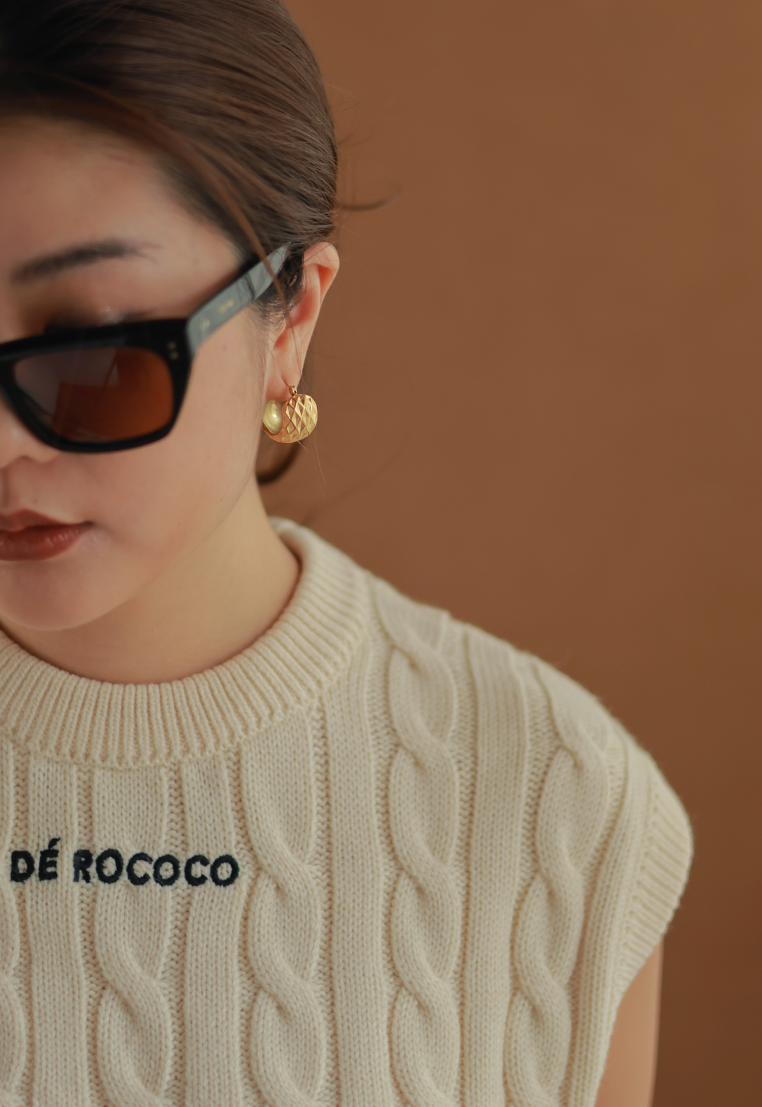 Pineapple Hoop Earrings