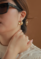 Pineapple Hoop Earrings