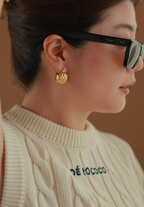 Pineapple Hoop Earrings