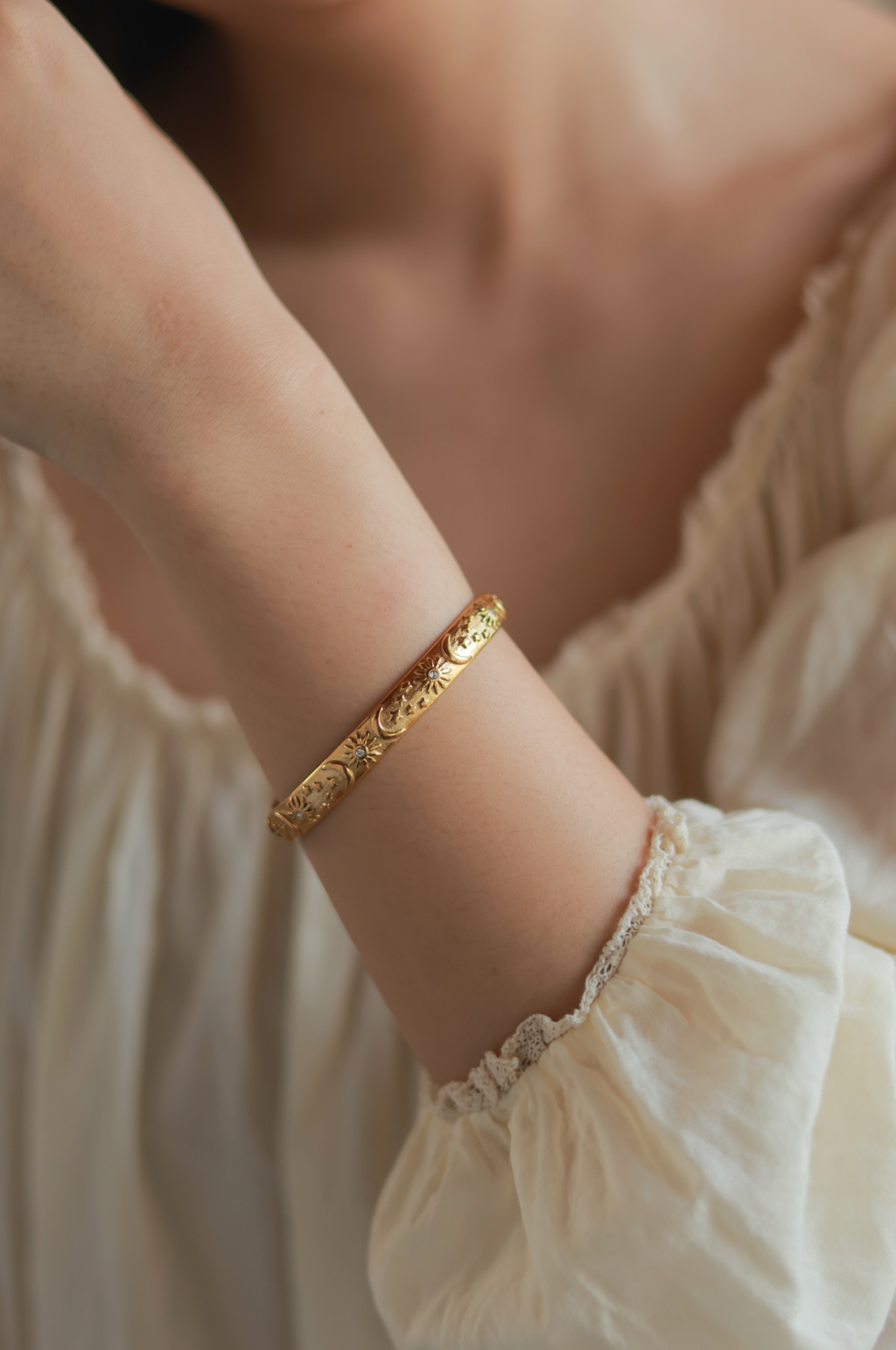 Celestial Gold Bangle