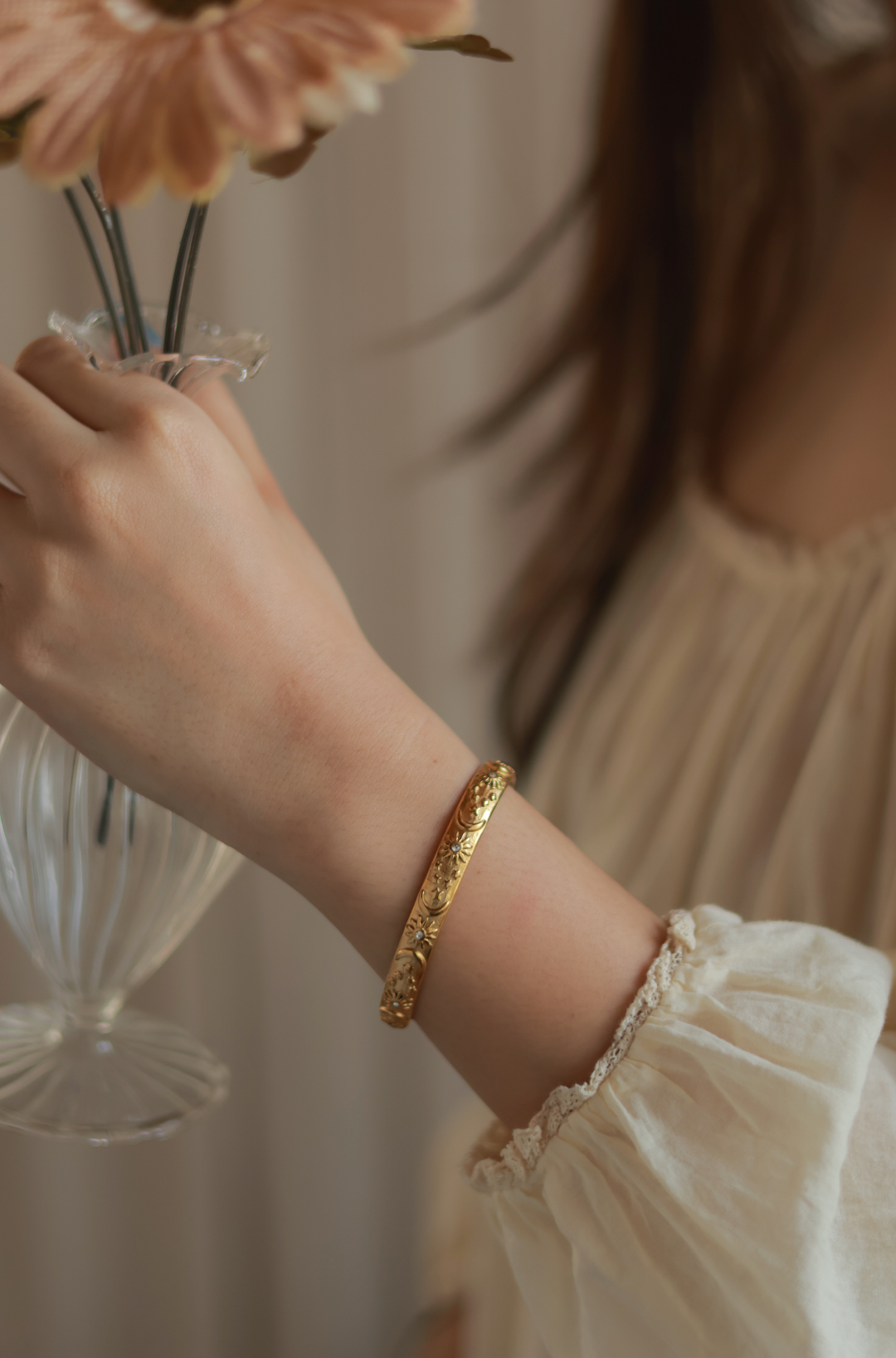 Celestial Gold Bangle