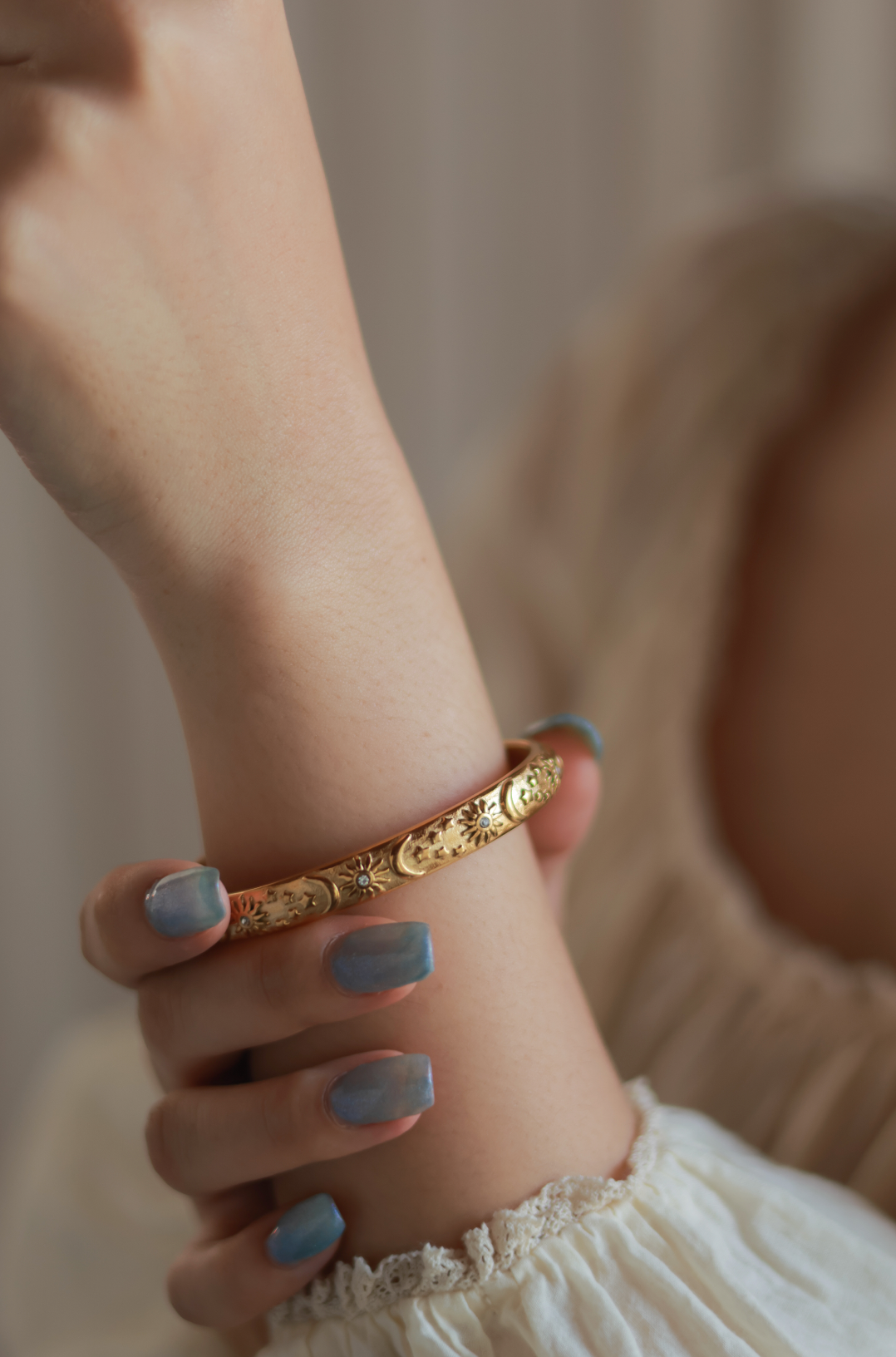 Celestial Gold Bangle
