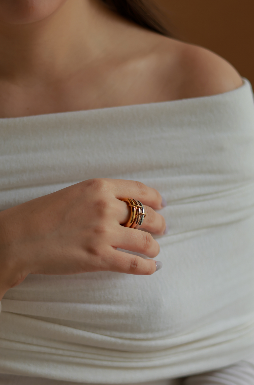 3 Tone Stacking Ring