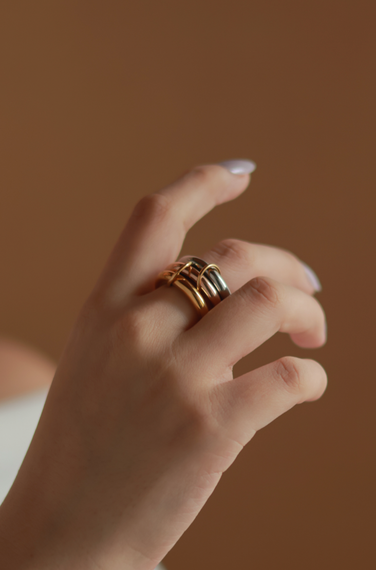 3 Tone Stacking Ring