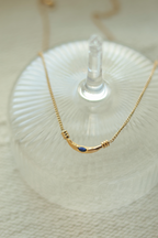 Lapis Curvy Necklace