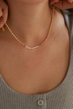 Dainty Beaded Pearl Necklace