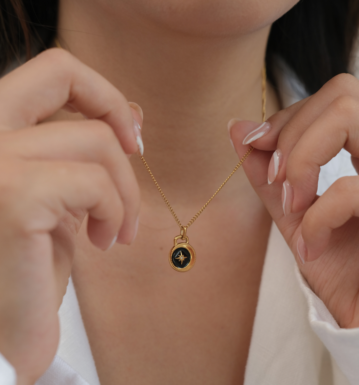 Onyx Celestial Necklace