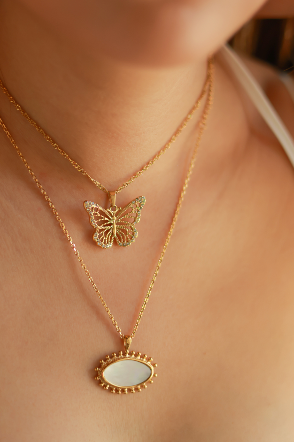 Crystal Butterfly Pendant
