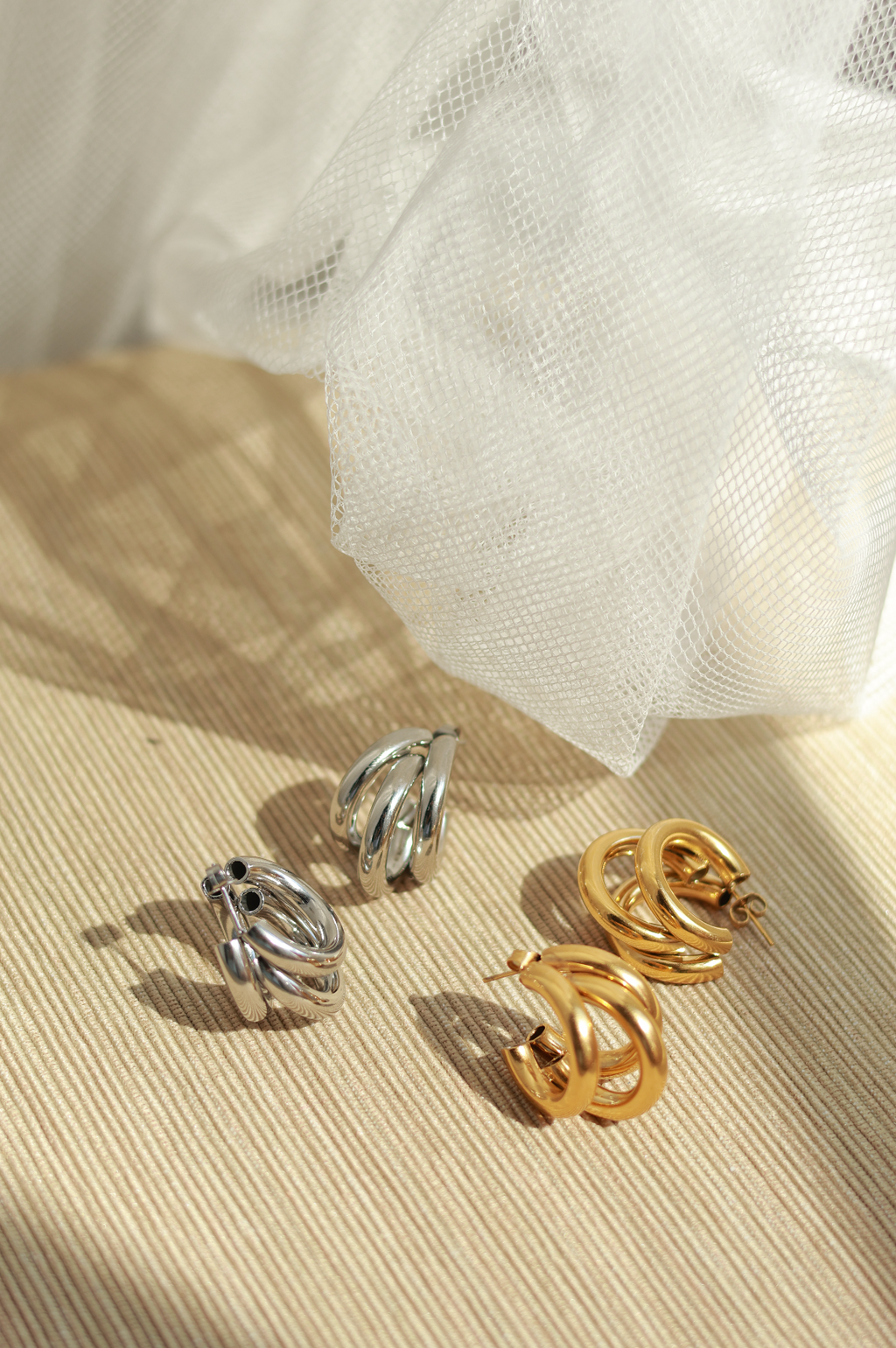 Triple Hoop Earrings
