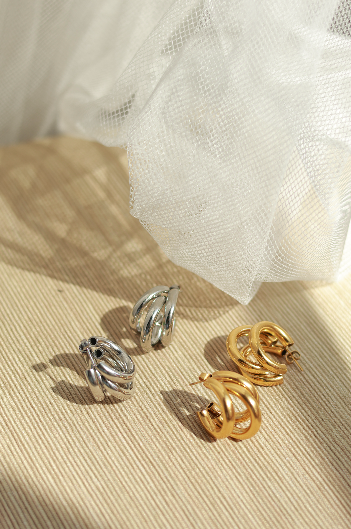 Triple Hoop Earrings
